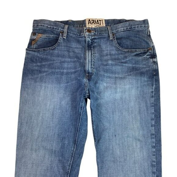 Ariat Mens M5 Slim Straight Leg Jeans Mens 40 Blue - Picture 4 of 14